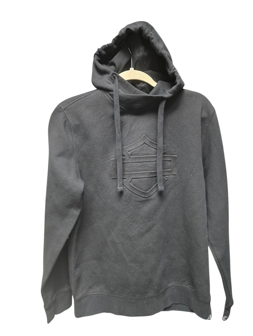 Harley-Davidson Men's Embossed Logo Pullover Hoodie, Black Sz. L (Unsized)